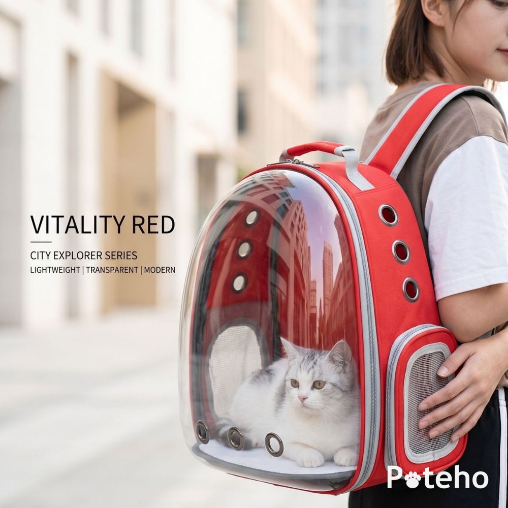 Mochila transportín transparente by Poteho